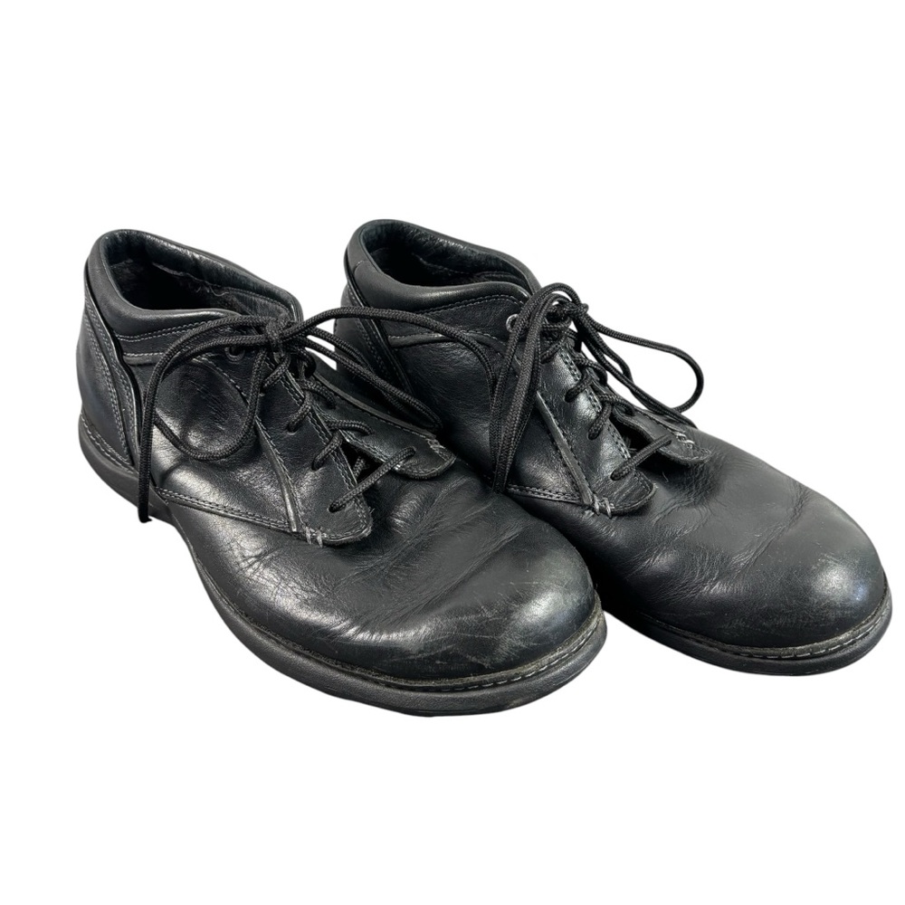 Red Wing Black Leather Slip And Oil Resistant Ankle Boots Work 4968 Men's 9EE